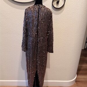 Chic Black and Brown Maxi Dress  NWOT